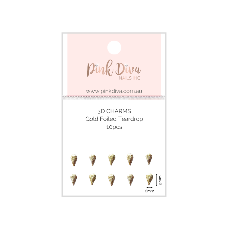 Gold Foiled Teardrop